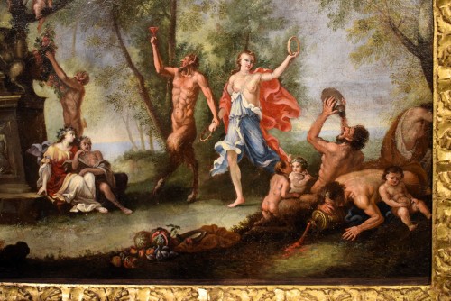 Louis XIV - Bacchanale avec offrandes à Pan - Atelier de Filippo Lauri (1623-1694)